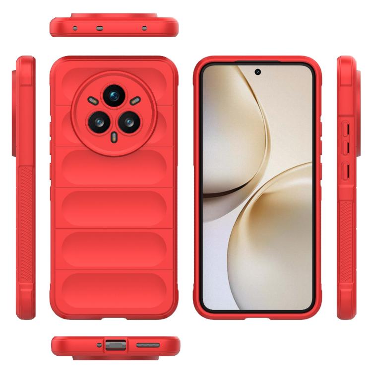 For Realme 14 Pro+ 5G Magic Shield TPU + Flannel Phone Case
