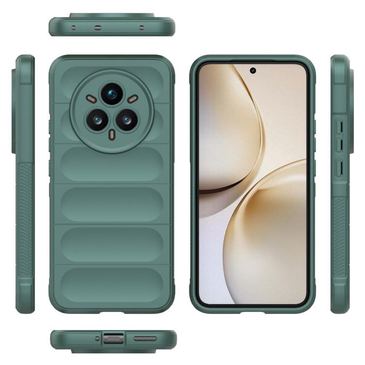 For Realme 14 Pro+ 5G Magic Shield TPU + Flannel Phone Case