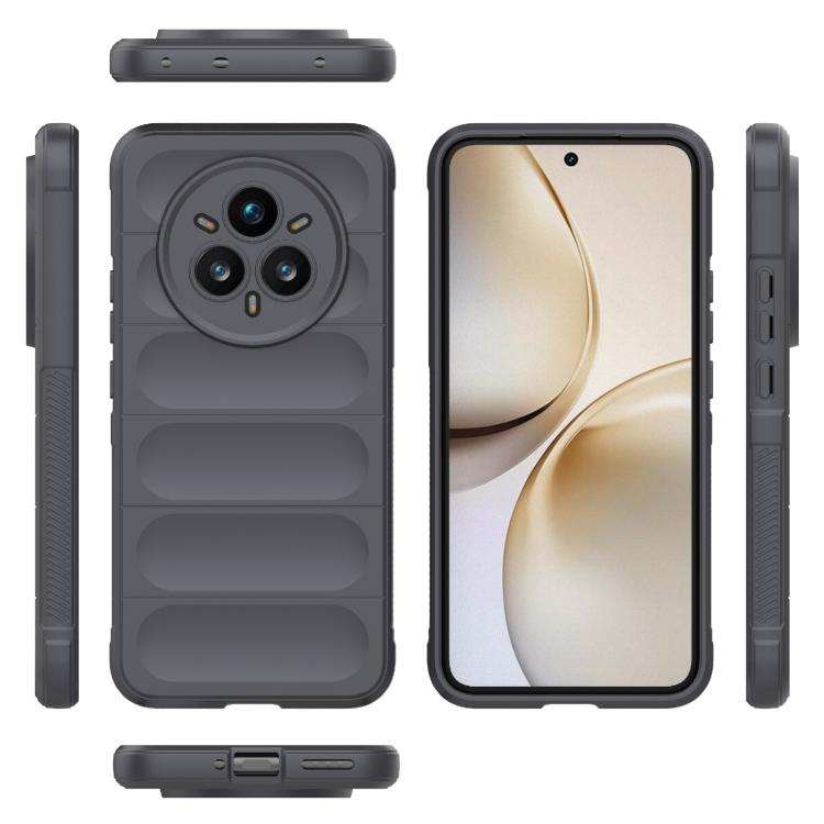 For Realme 14 Pro+ 5G Magic Shield TPU + Flannel Phone Case