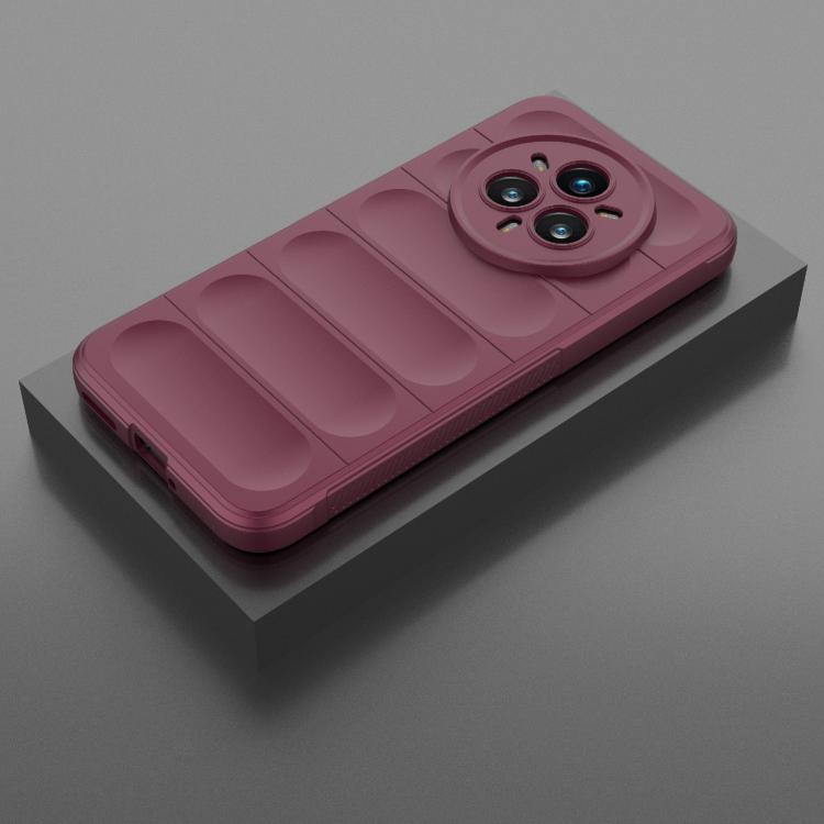 For Realme 14 Pro+ 5G Magic Shield TPU + Flannel Phone Case