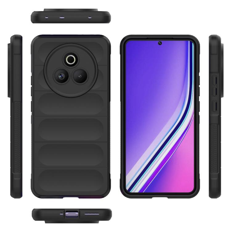 For Realme P3 Pro 5G Global Magic Shield TPU + Flannel Phone Case