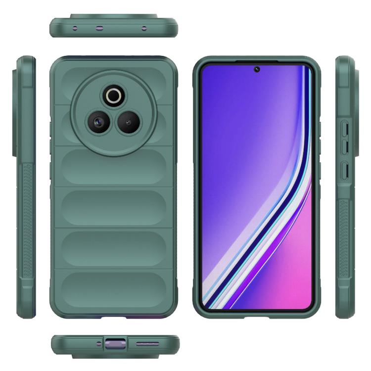 For Realme P3 Pro 5G Global Magic Shield TPU + Flannel Phone Case
