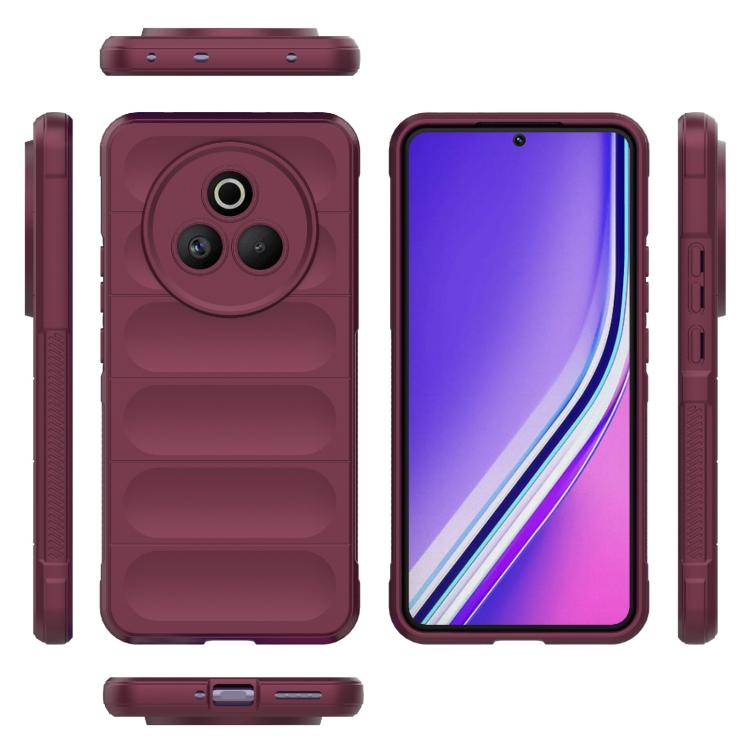 For Realme P3 Pro 5G Global Magic Shield TPU + Flannel Phone Case