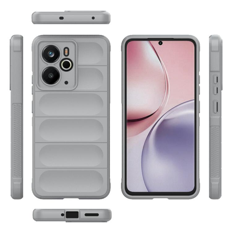 For Realme 14 5G Global Magic Shield TPU + Flannel Phone Case