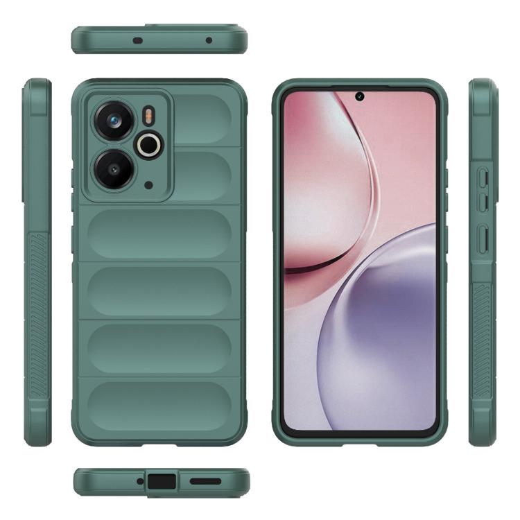 For Realme 14 5G Global Magic Shield TPU + Flannel Phone Case