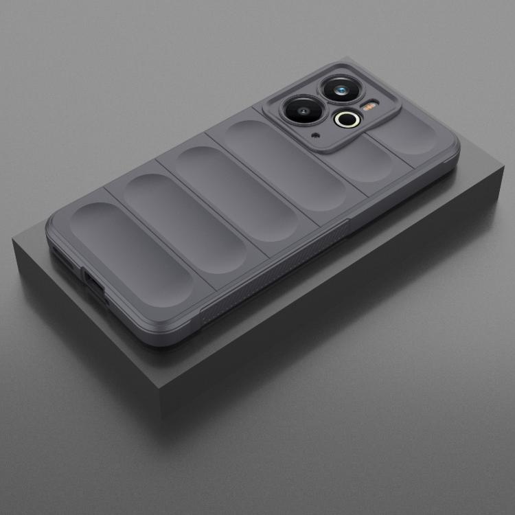 For Realme 14 5G Global Magic Shield TPU + Flannel Phone Case
