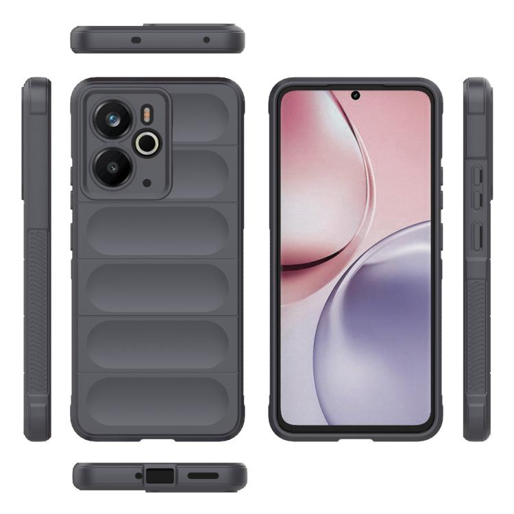 For Realme 14 5G Global Magic Shield TPU + Flannel Phone Case