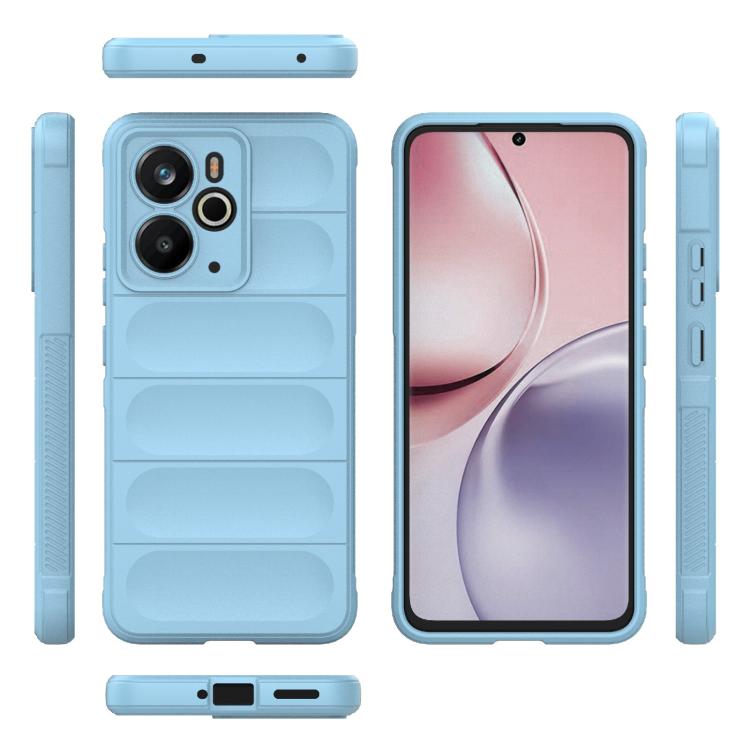 For Realme 14 5G Global Magic Shield TPU + Flannel Phone Case