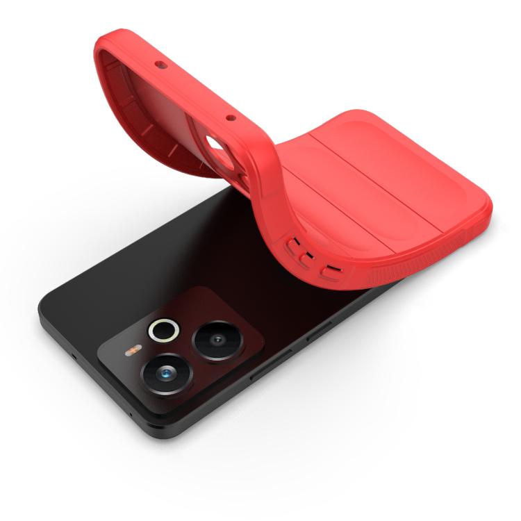 For Realme 14 5G Global Magic Shield TPU + Flannel Phone Case