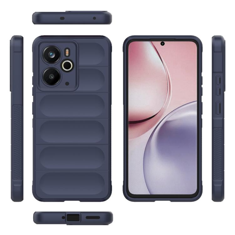 For Realme 14 5G Global Magic Shield TPU + Flannel Phone Case