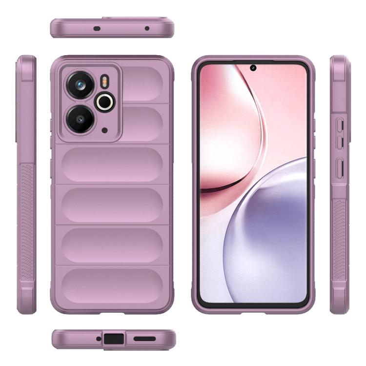For Realme 14 5G Global Magic Shield TPU + Flannel Phone Case