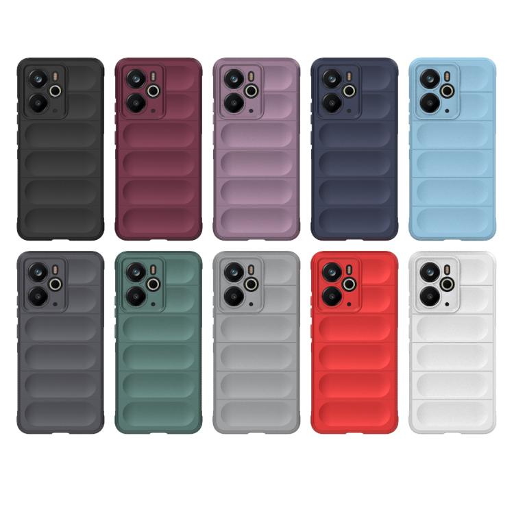 For Realme 14 5G Global Magic Shield TPU + Flannel Phone Case