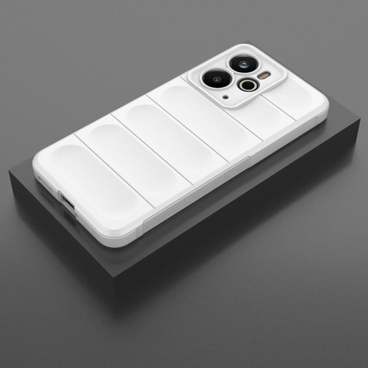 For Realme 14 5G Global Magic Shield TPU + Flannel Phone Case