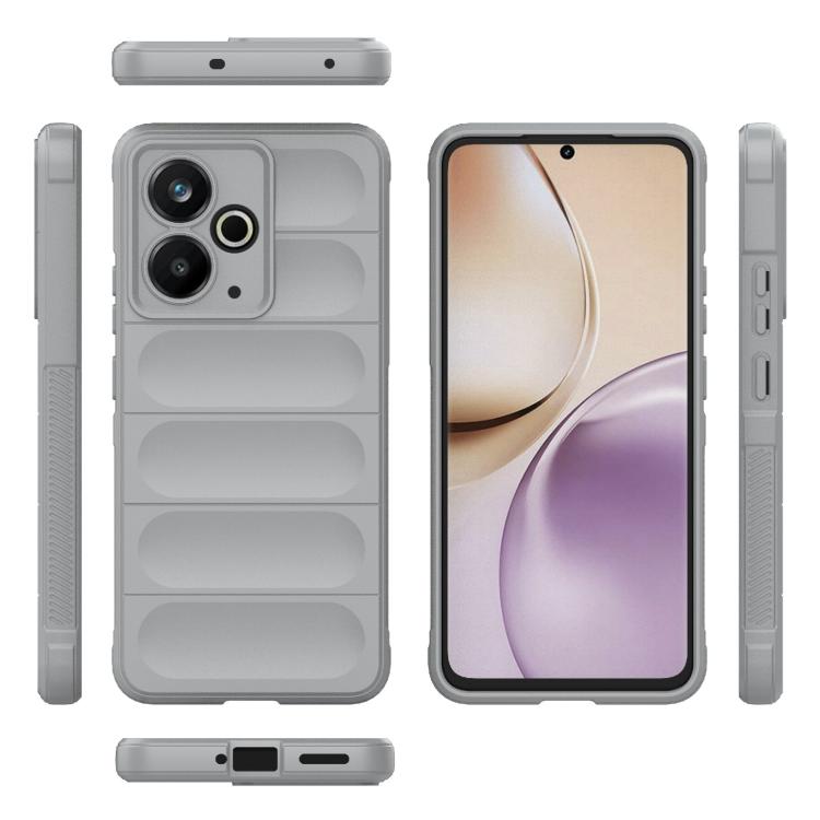 For Realme 14T 5G Global Magic Shield TPU + Flannel Phone Case