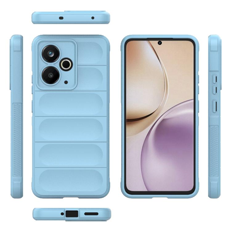 For Realme 14T 5G Global Magic Shield TPU + Flannel Phone Case