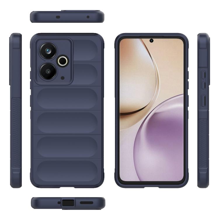 For Realme 14T 5G Global Magic Shield TPU + Flannel Phone Case