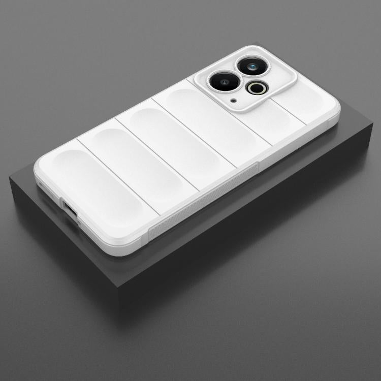 For Realme 14T 5G Global Magic Shield TPU + Flannel Phone Case