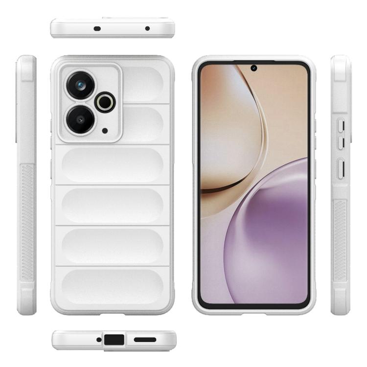 For Realme 14T 5G Global Magic Shield TPU + Flannel Phone Case