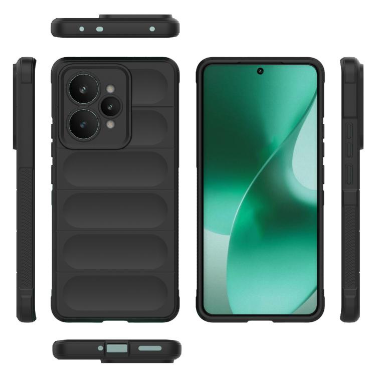 For Realme 15 5G Global Magic Shield TPU + Flannel Phone Case