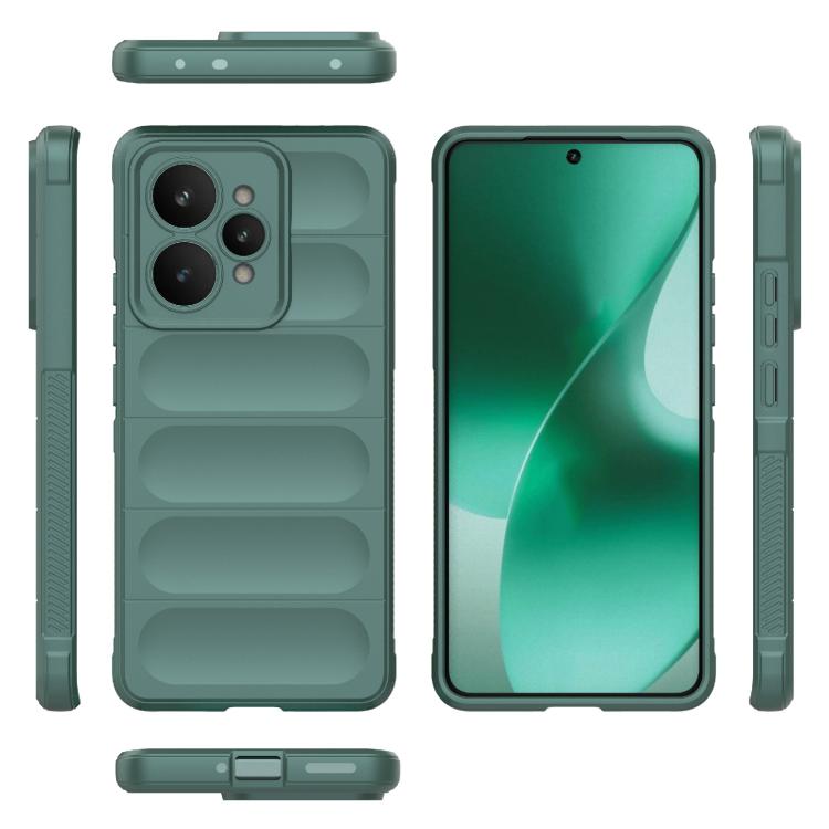 For Realme 15 5G Global Magic Shield TPU + Flannel Phone Case
