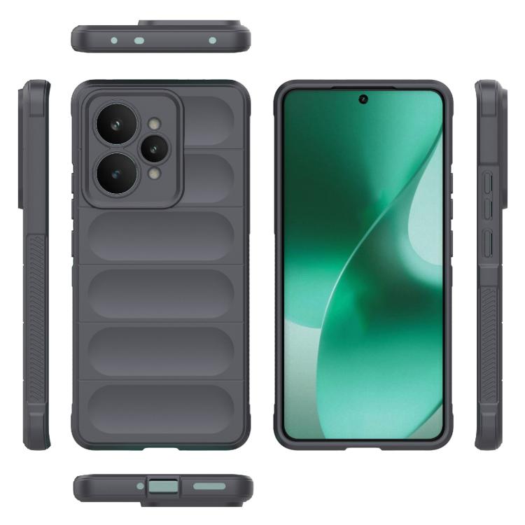 For Realme 15 5G Global Magic Shield TPU + Flannel Phone Case