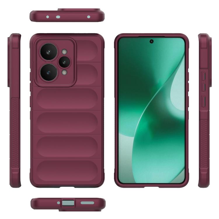 For Realme 15 5G Global Magic Shield TPU + Flannel Phone Case