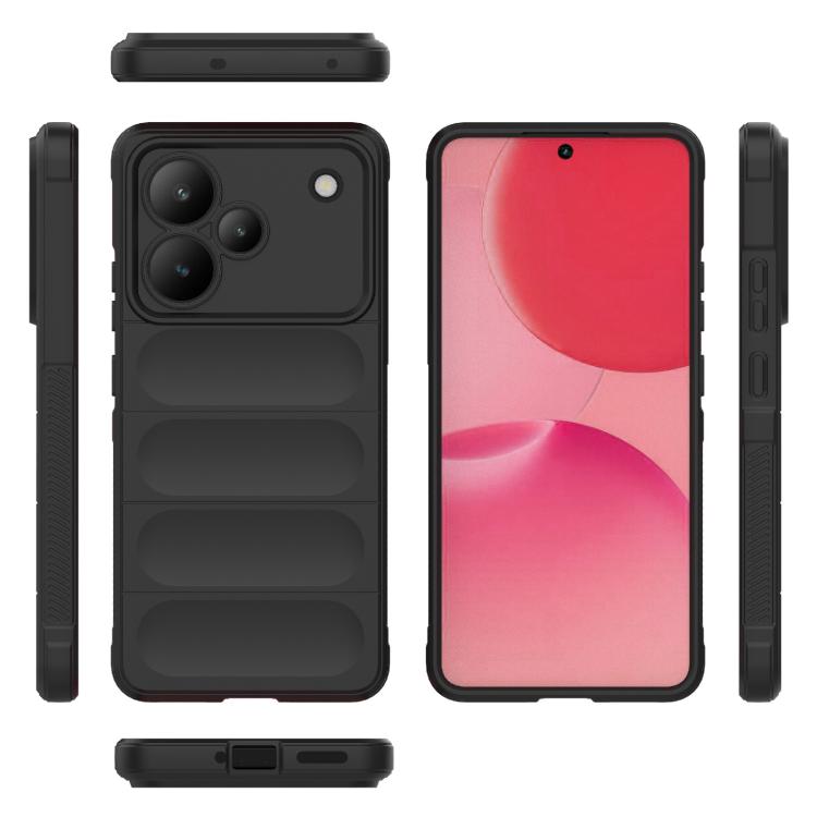 For Realme P4 5G India Magic Shield TPU + Flannel Phone Case