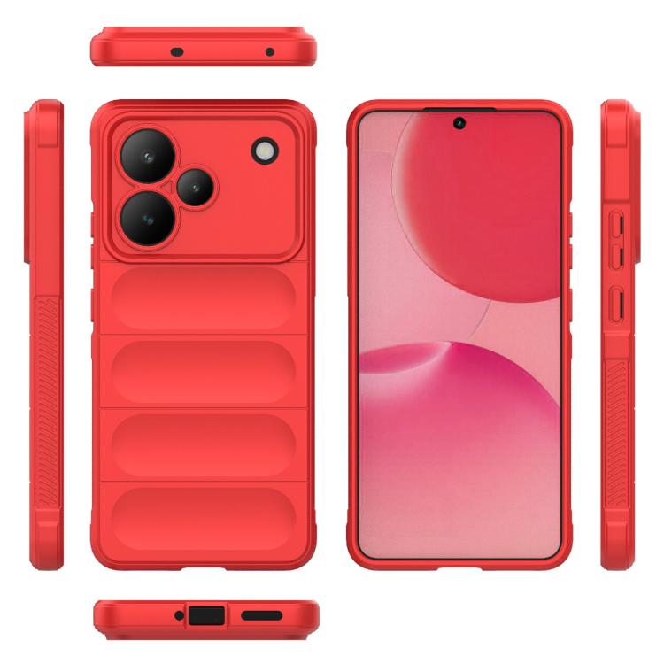 For Realme P4 5G India Magic Shield TPU + Flannel Phone Case