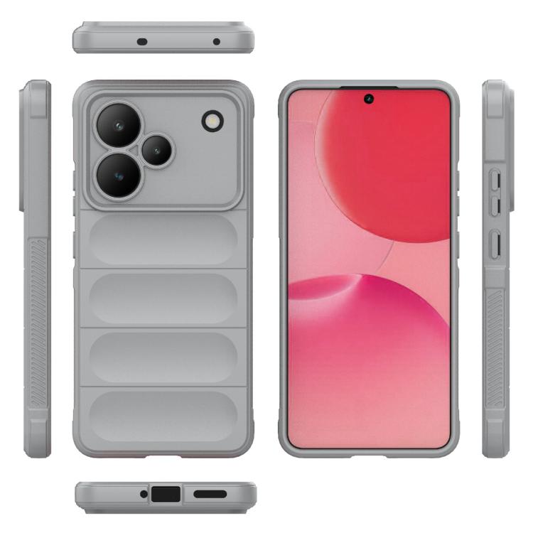 For Realme P4 5G India Magic Shield TPU + Flannel Phone Case