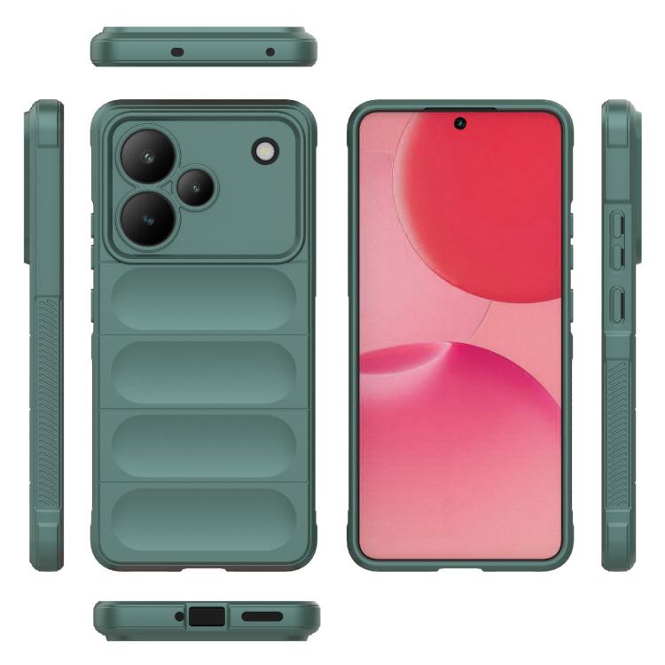 For Realme P4 5G India Magic Shield TPU + Flannel Phone Case