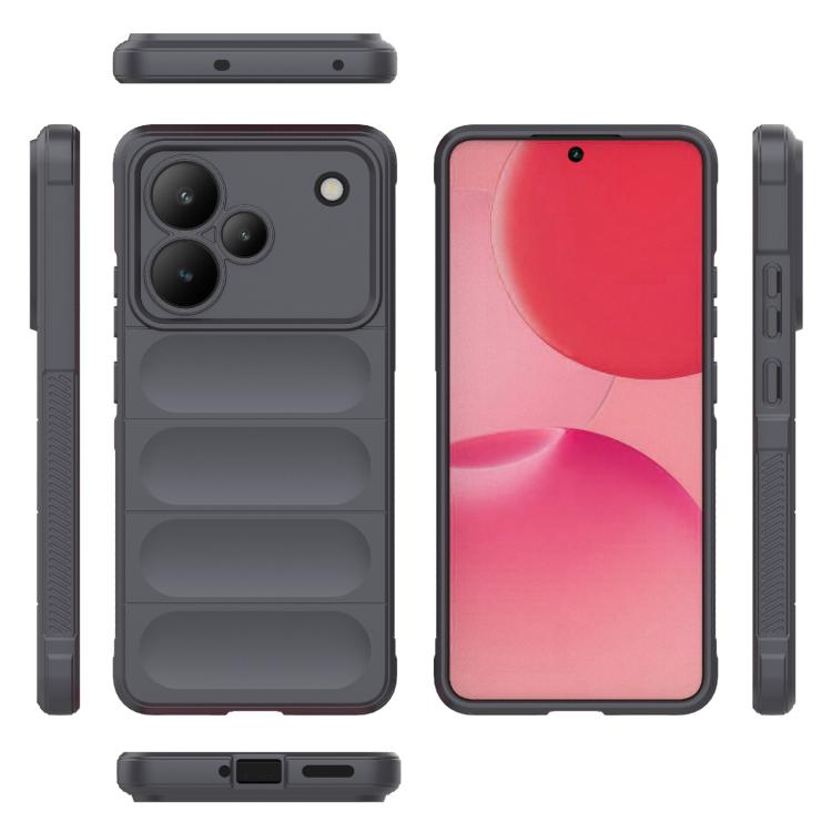 For Realme P4 5G India Magic Shield TPU + Flannel Phone Case