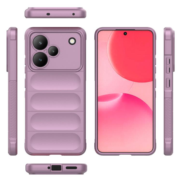 For Realme P4 5G India Magic Shield TPU + Flannel Phone Case