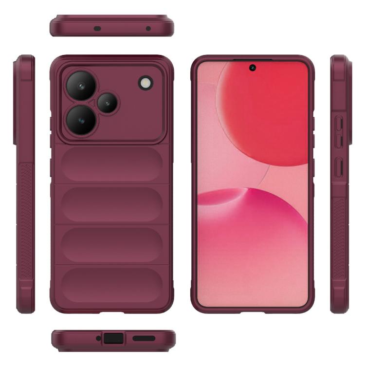 For Realme P4 5G India Magic Shield TPU + Flannel Phone Case