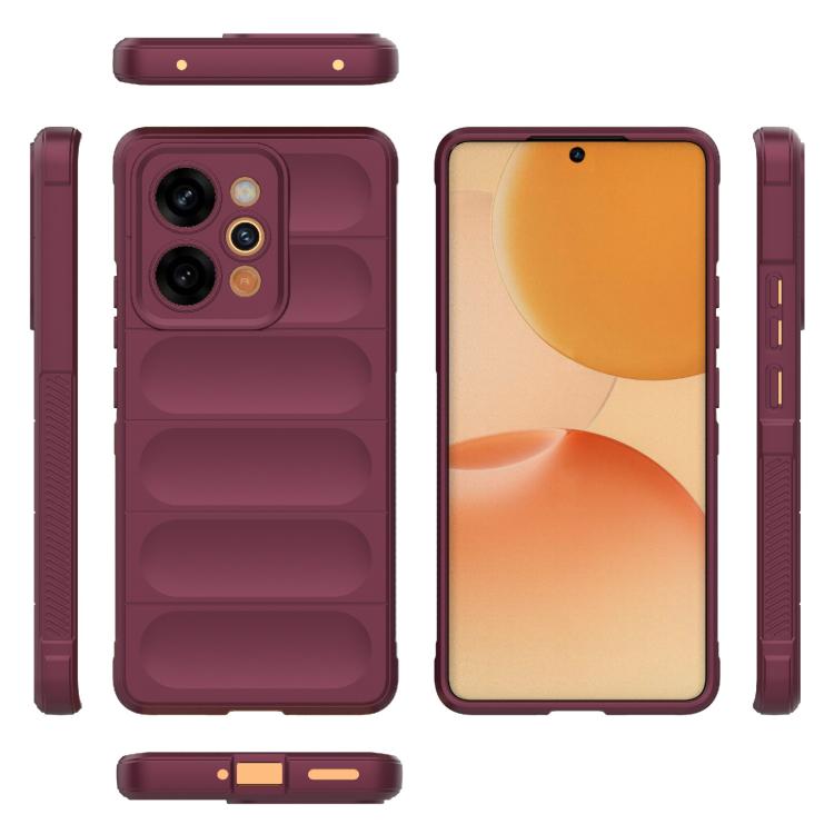For Realme P4 Power 5G India Magic Shield TPU + Flannel Phone Case