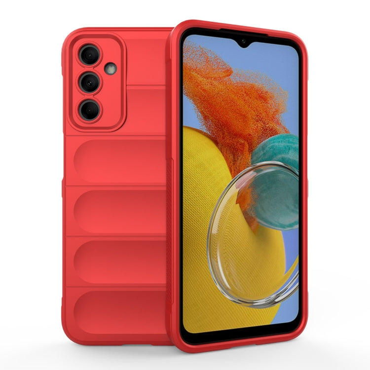 For Samsung Galaxy M14 5G Magic Shield TPU + Flannel Phone Case