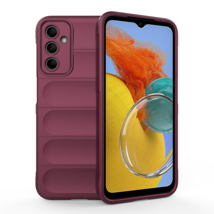 For Samsung Galaxy M14 5G Magic Shield TPU + Flannel Phone Case