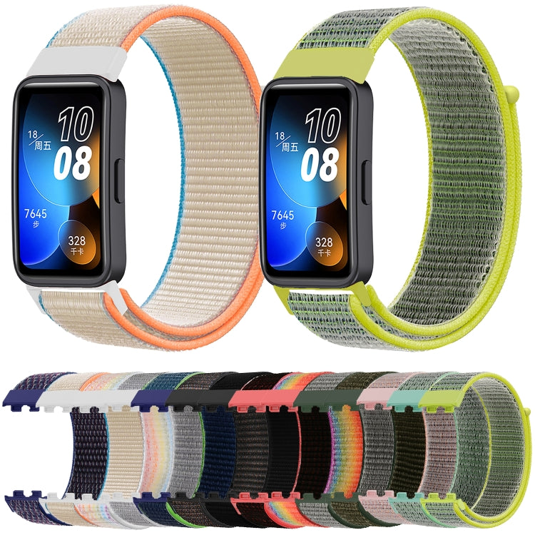 For Huawei Band 8 16mm Woven Nylon Loop Watch Band