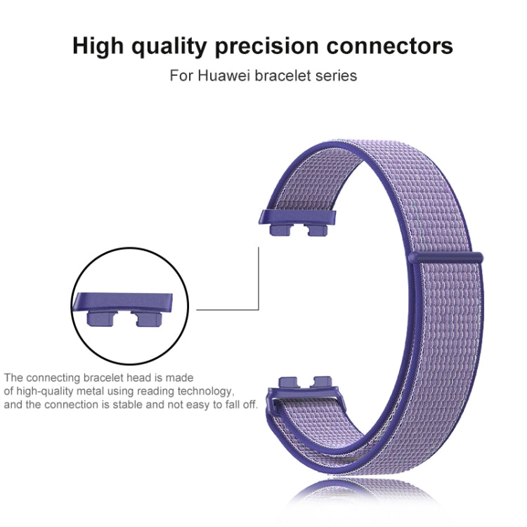 For Huawei Band 8 16mm Woven Nylon Loop Watch Band