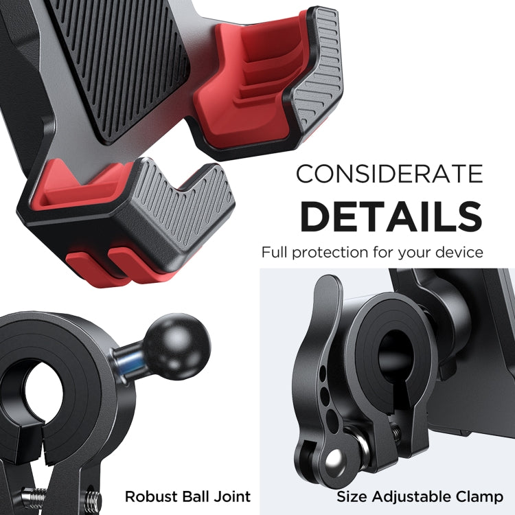 JOYROOM JR-ZS360 Bicycle Handle Phone Mount Compatible with 4.7-6.8 inch(Black)