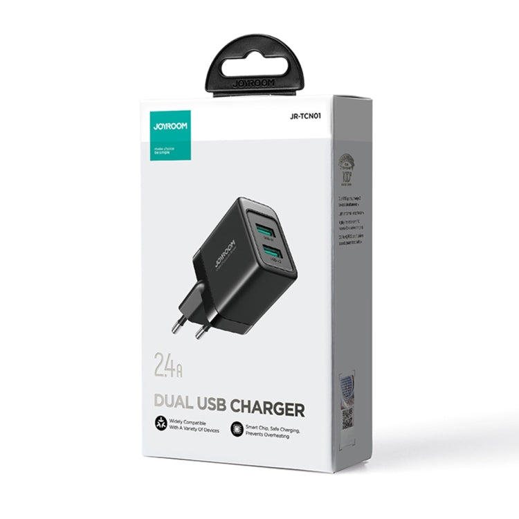 JOYROOM JR-TCN01 2.4A Dual Ports USB Charger, Plug: