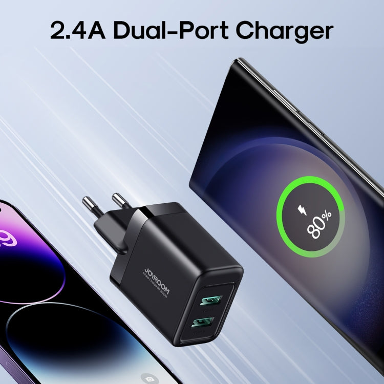JOYROOM JR-TCN01 2.4A Dual Ports USB Charger, Plug: