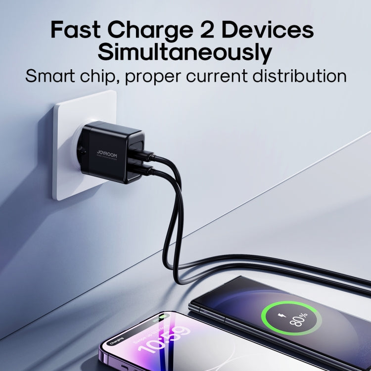 JOYROOM JR-TCN01 2.4A Dual Ports USB Charger, Plug: