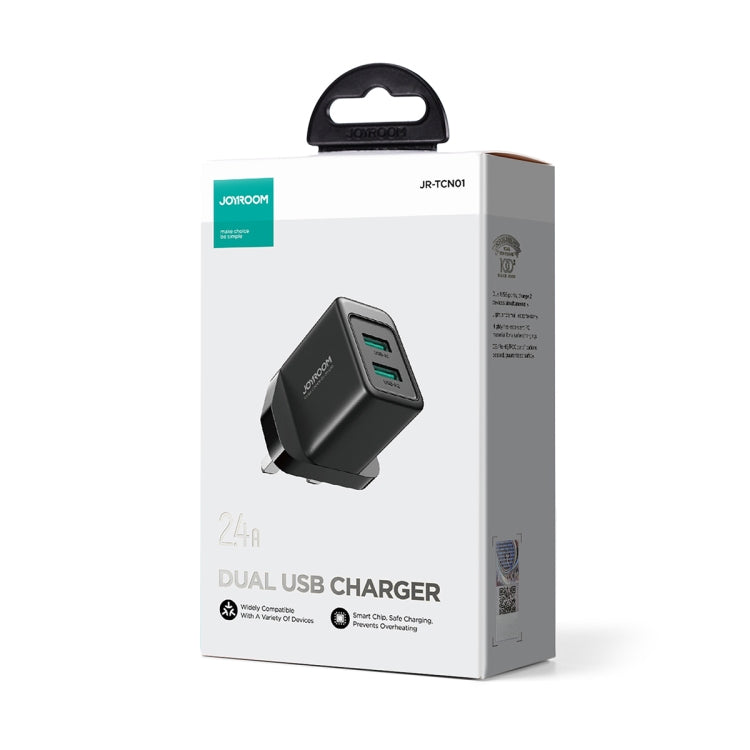 JOYROOM JR-TCN01 2.4A Dual Ports USB Charger, Plug: