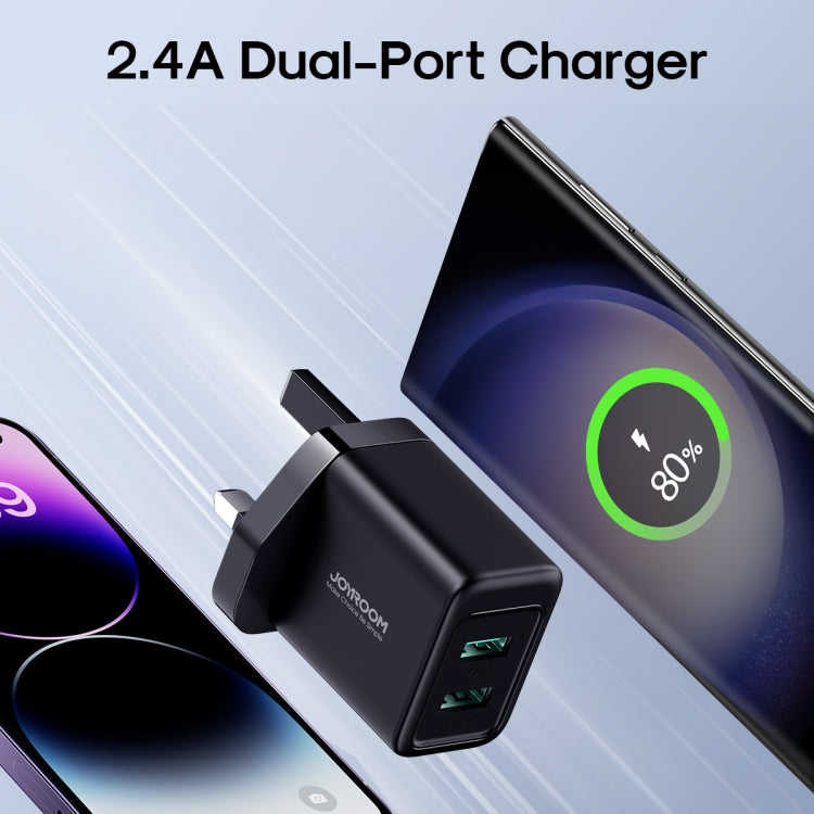 JOYROOM JR-TCN01 2.4A Dual Ports USB Charger, Plug: