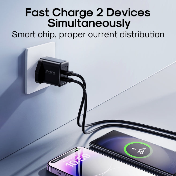 JOYROOM JR-TCN01 2.4A Dual Ports USB Charger, Plug: