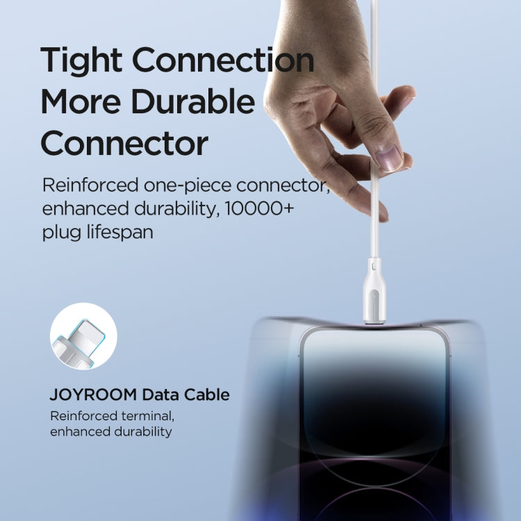 JOYROOM S-2T3018A15 Ice-Crystal Series 1.2m 3.5A USB+Type-C to 8 Pin+Type-C+Micro USB 3 in 2 Fast Charging Cable