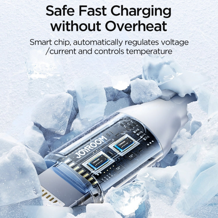 JOYROOM S-1T3018A15 Ice-Crystal Series 3.5A USB to 8 Pin+Type-C+Micro USB 3 in 1 Charging Cable, Length: