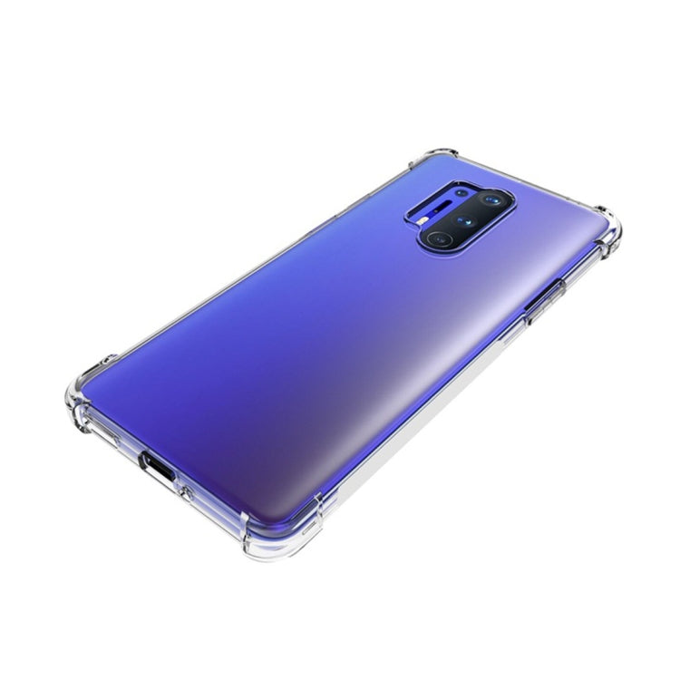 For OnePlus 8 Shockproof Non-slip Waterproof Thickening TPU Protective Case(Transparent)