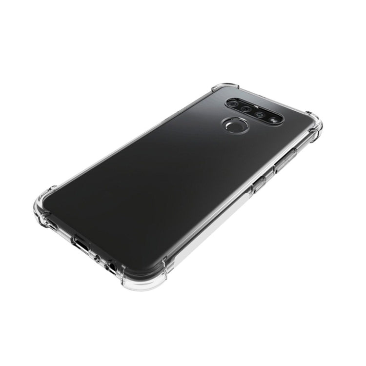 For LG K51S Shockproof Non-slip Waterproof Thickening TPU Protective Case(Transparent)