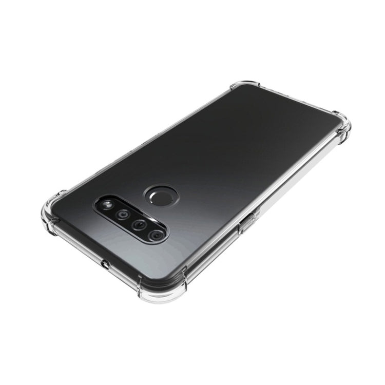 For LG K51S Shockproof Non-slip Waterproof Thickening TPU Protective Case(Transparent)